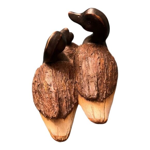 Duck Family, made of resin, looks like wood. EUC &!adorable! - Picture 7 of 11
